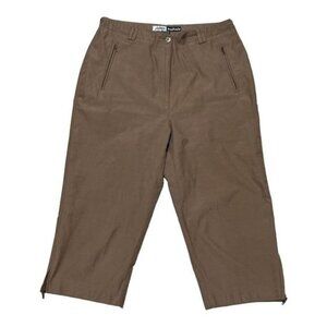 Jamie Sadock Brown Golf Capri Bermudas Size 8